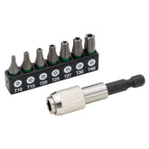 8 Piece Tamper-Resistant Impact Star Torsion Bit Set - 48114
